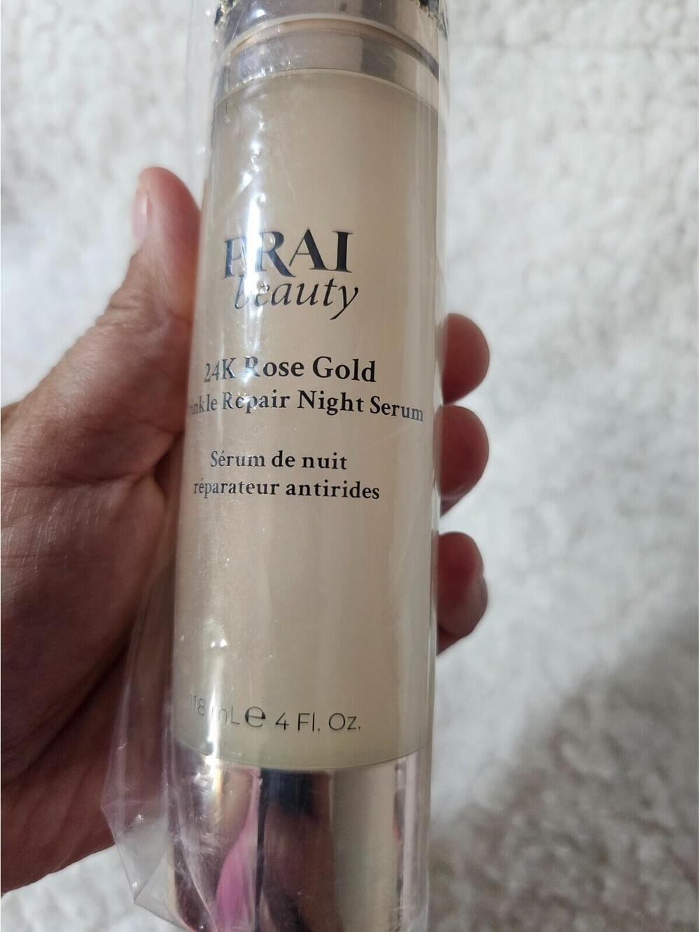NEW Prai Beauty 24K ROSE Gold Wrinkle Repair NIGHT Serum 4 fl. oz 118 mL Sealed - Picture 8 of 8